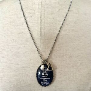 “You only live once “  charm pendant necklace